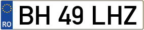 Trailer License Plate